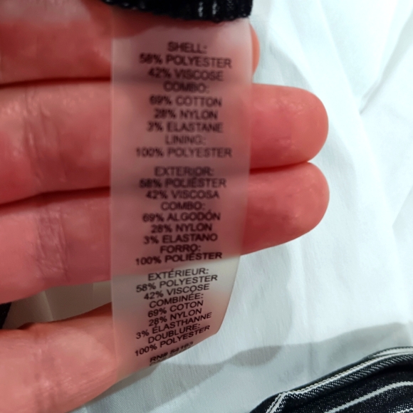 Tommy Hilfiger Women's (Size 6) White & Black Sleeveless Midi Wrap Dress (NWT) - Picture 6 of 15